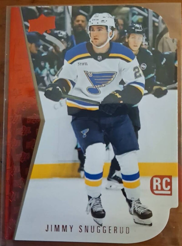 2025-26 Upper Deck Series 1 Red Rookie Die Cut RC Jimmy Snuggerud