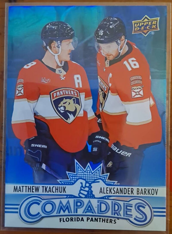 25-26 Upper Deck Matthew Tkachuk Aleksander Barkov Compadres 🚨 Florida