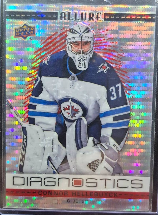 2020-21 Upper Deck Allure Diagnostics Red #D13 Connor Hellebuyck