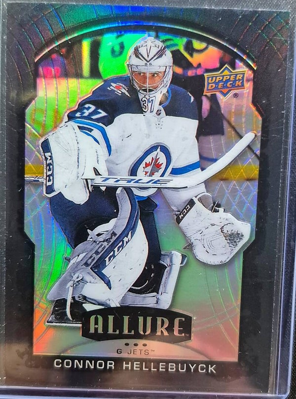 2020-21 Upper Deck Allure Black Rainbow Connor Hellebuyck Winnipeg Jets #36