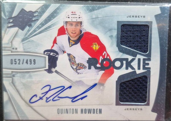 2013-14 SPx #163 Quinton Howden JSY AU 052/499 RC
