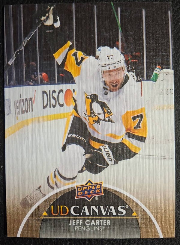 2021-22 Jeff Carter UD Canvas Upper Deck Extended Series