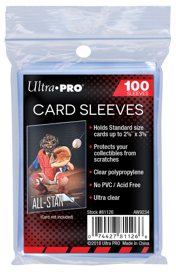 300 Sleeves (3X100) + 12 Top Loaders (3X4)