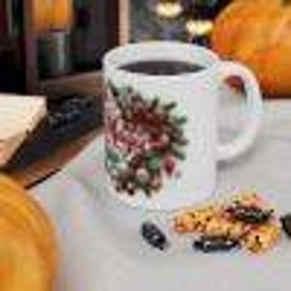Christmas Mug — "A Little Christmas Magic in Every Sip" Holiday Ceramic Coffee Cup