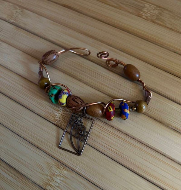 Bohemian Blossom Copper Cuff