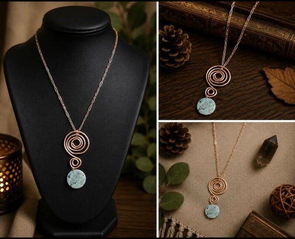Celestial Spiral Necklace