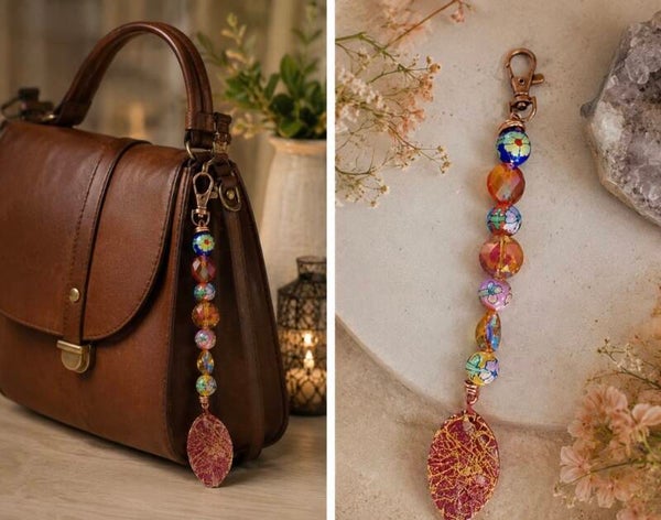 Sunset Garden Purse Charm