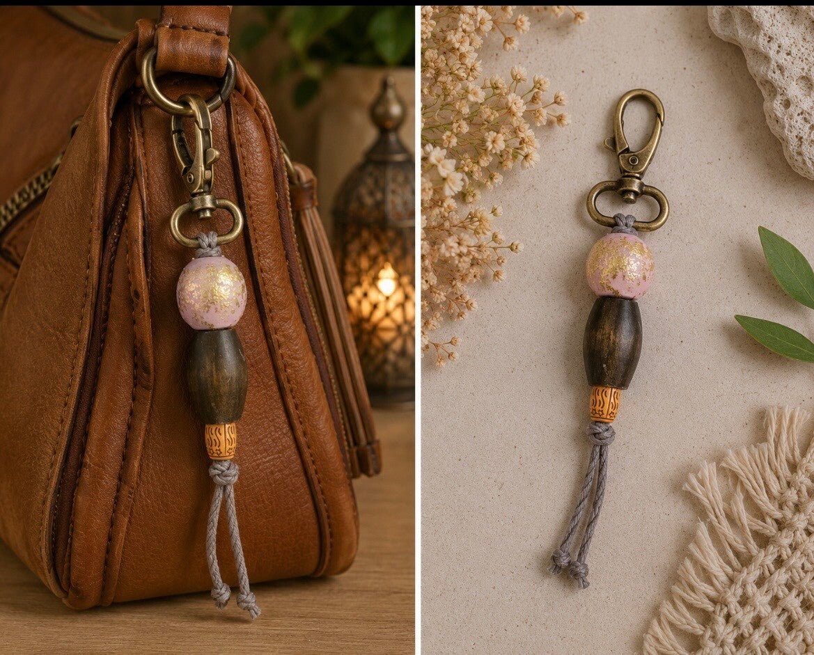 Blush Meadow Purse Charm