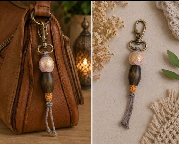 Blush Meadow Purse Charm