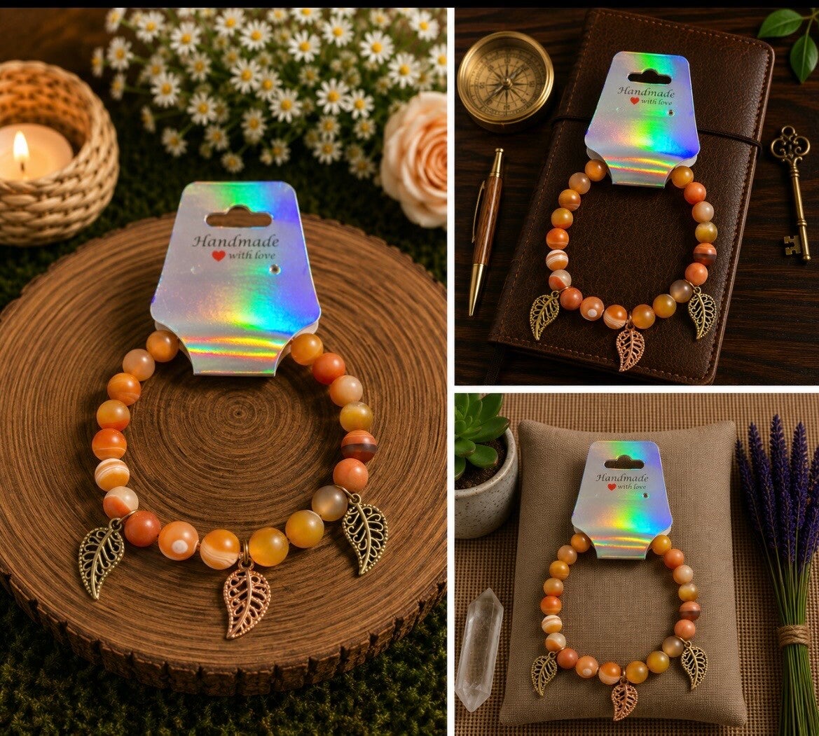 Autumn Whisper Leaves Bracelet