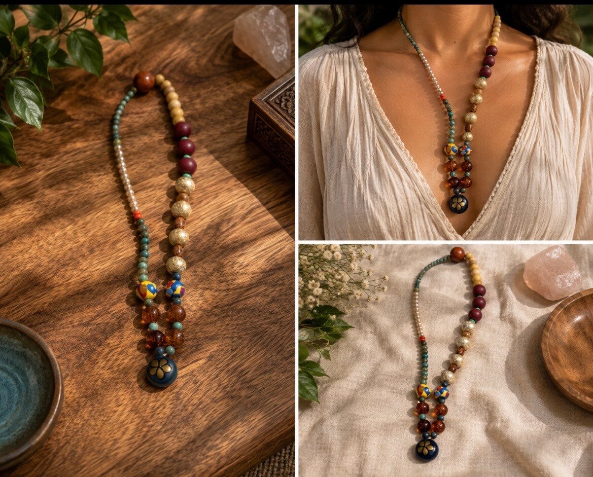 Bohemian Wildflower Journey Necklace