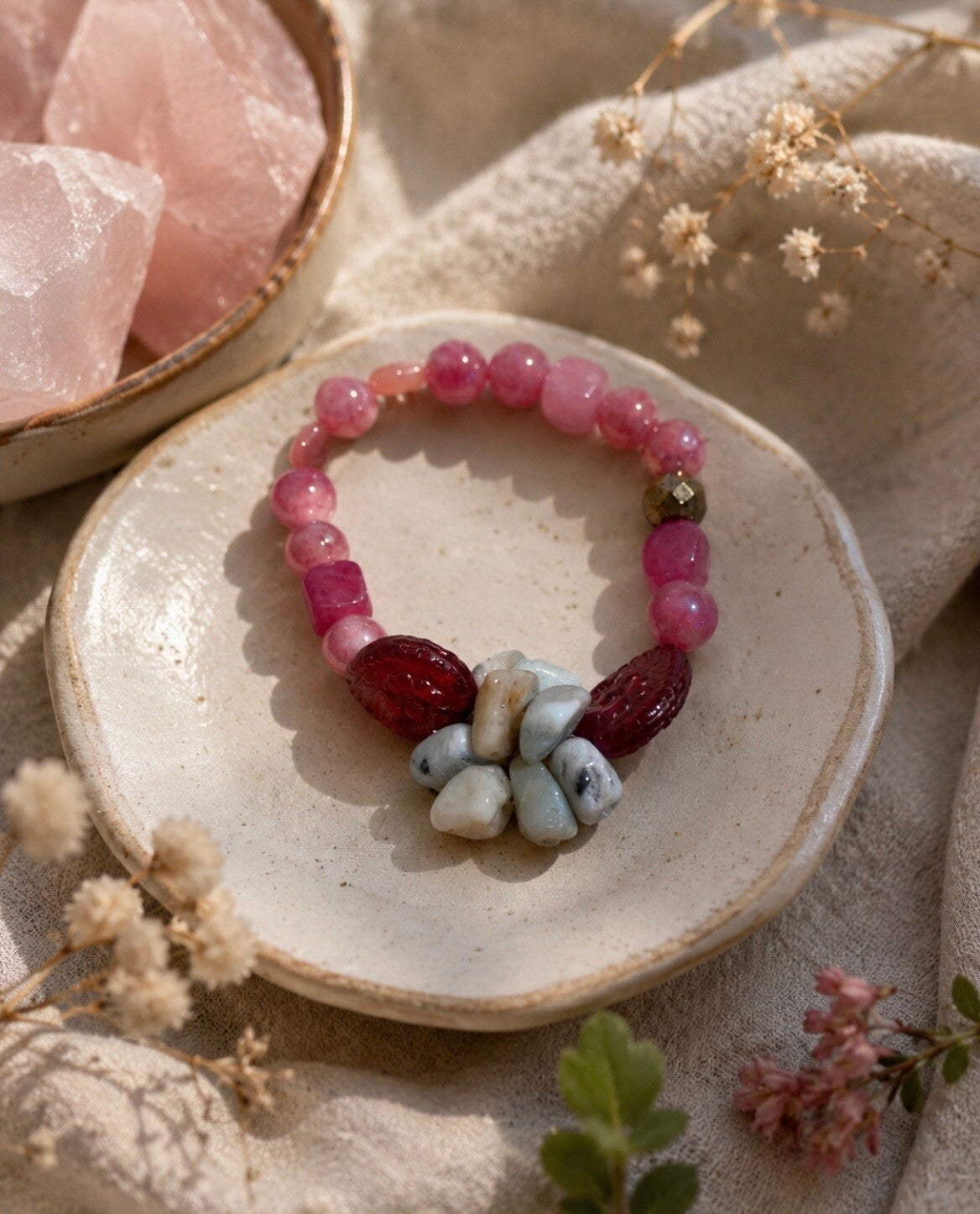 Blushing Rose Garden Bracelet