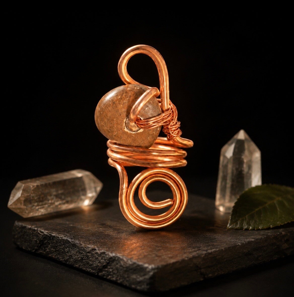 Ancient Spiral Copper Ring
