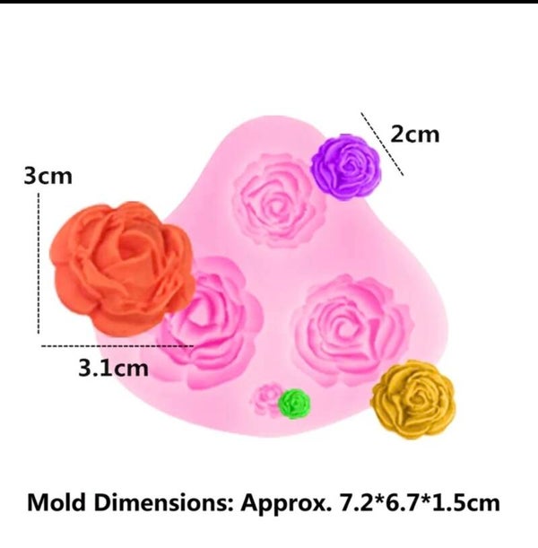 moule 3 rose