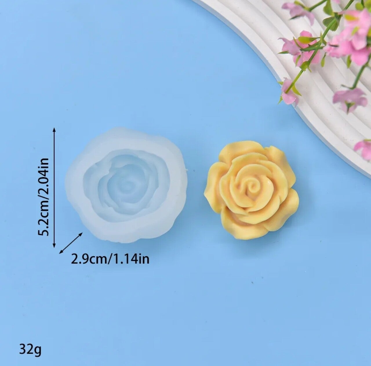Moule fleur de rose