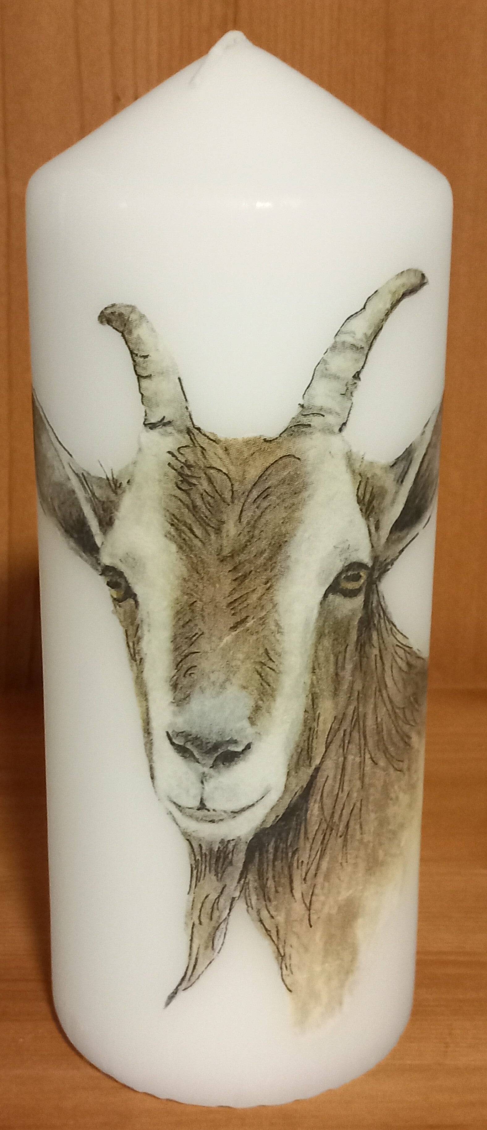 Kerze Geiss - weiss - 20 x 8 cm - Art. Nr. 163