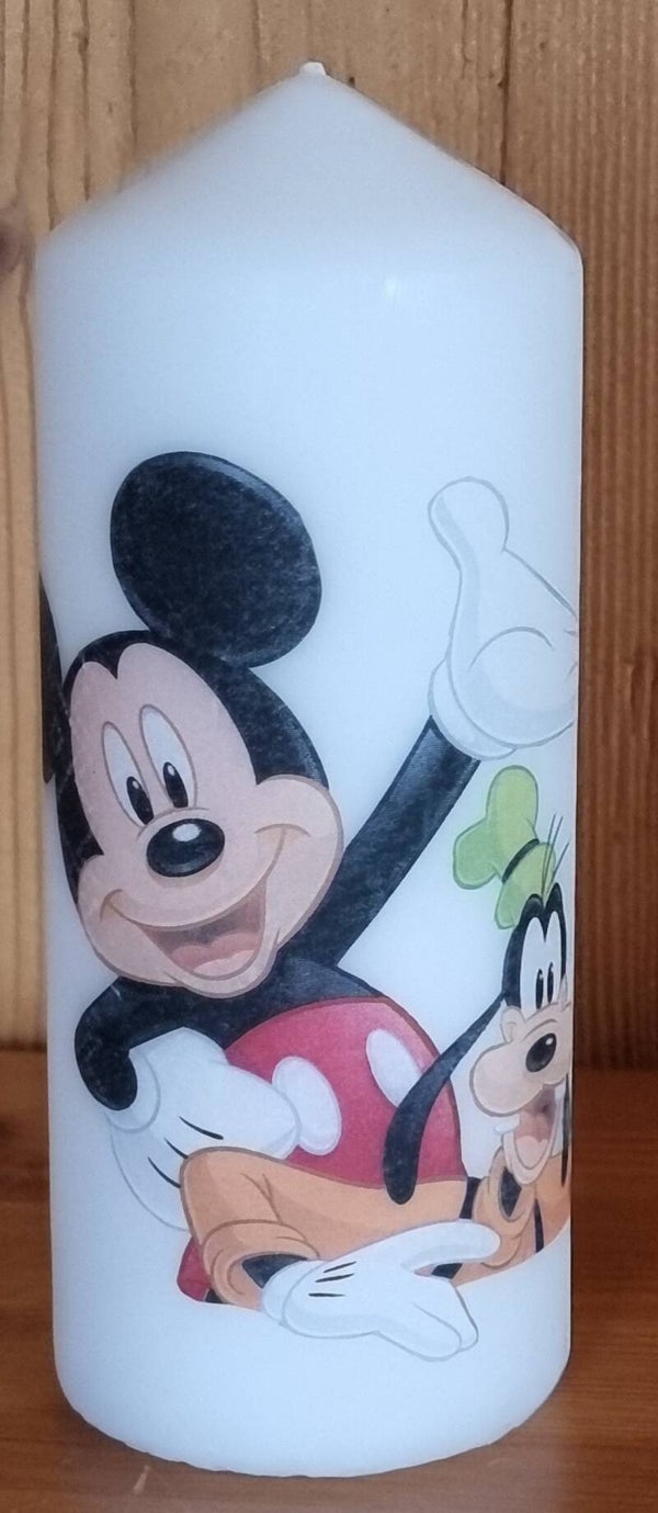 Kerze Disney gross - weiss - 18 x 7 cm - Art. Nr. 176