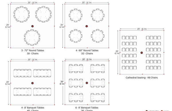 20 X 20 high peak frame  tent