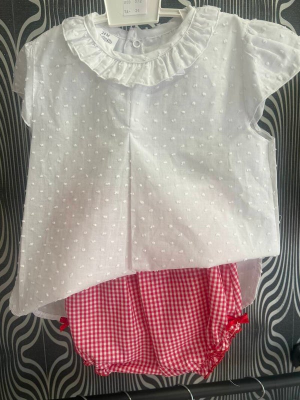 Conjunto plumeti y vichy