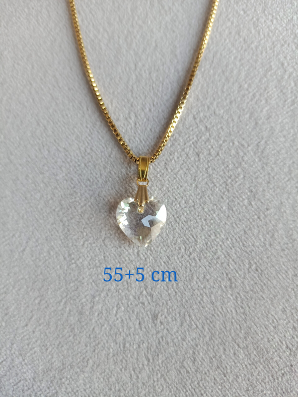Ketting met hart kristal