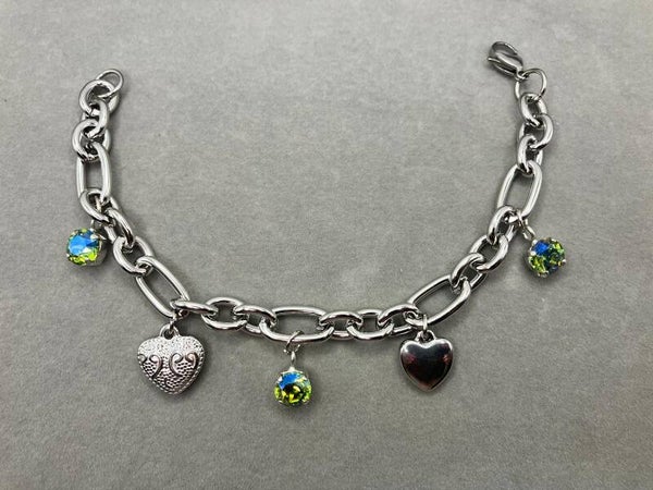 Bedelarmband met chaton kristallen