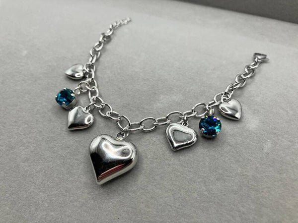 Bedelarmband met chaton kristallen