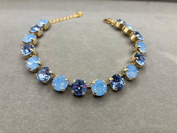 Armband met chaton kristallen