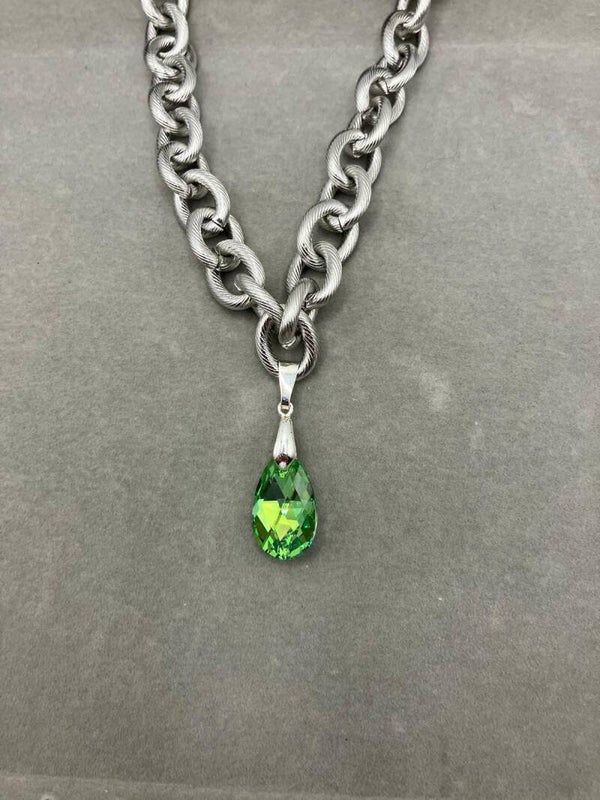Schakelketting met Pear kristal.