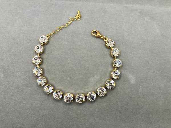 Armband met chaton kristallen