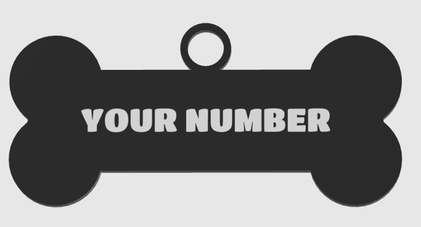CUSTOMIZABLE DOG TAG