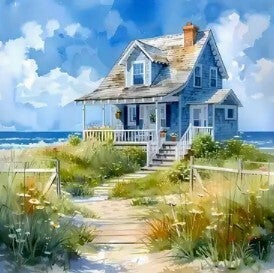 Beach House Rond 30x30