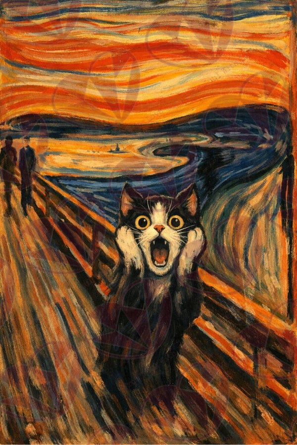 Eigen Ontwerp “The Scream: Cat version”