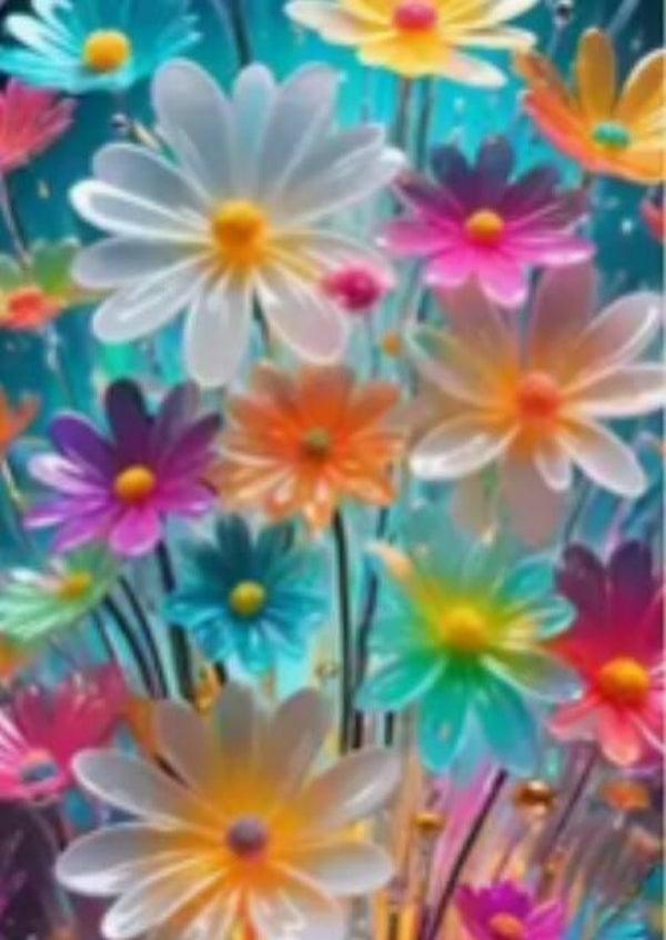 Flowers Rond 30x40