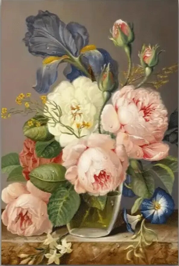 Boeket Pioenrozen Rond 30x40