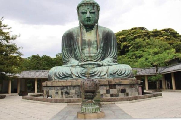 Buddah Statue Rond 40x50