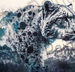 Panter Zwart/Wit Vierkant 3x40