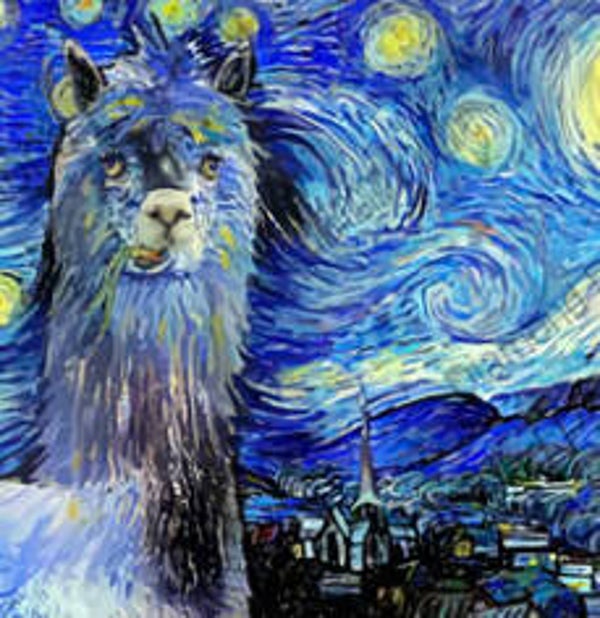 Van Gogh Alpaca Vierkant 30x40