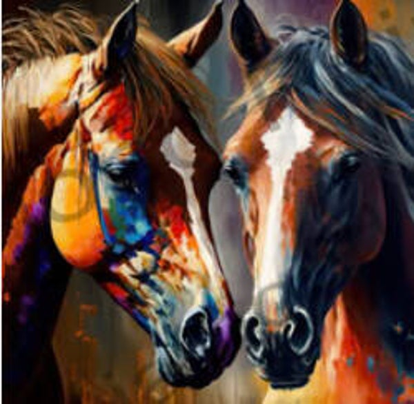 Horses Vierkant 30x40