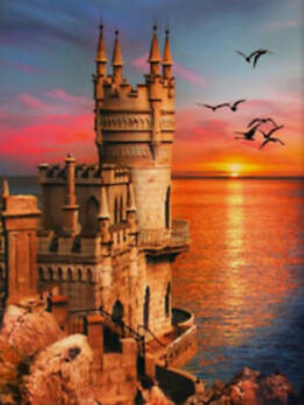 Castle by the Sea Vierkant 30x40