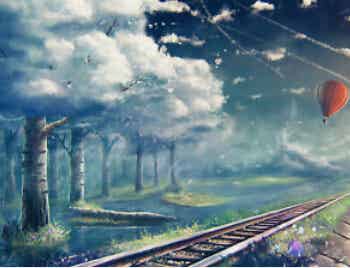 Cloud Trees Vierkant 30x40