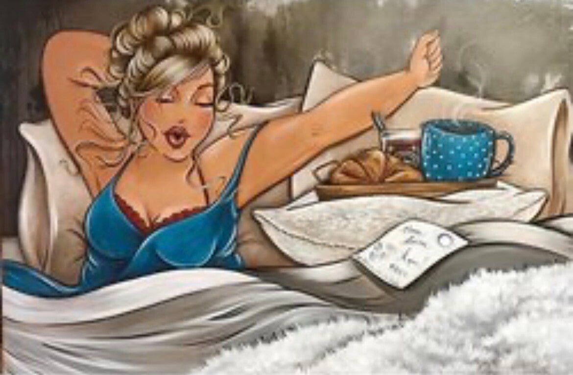 Dikke Dame Wakker Worden Vierkant 40x50