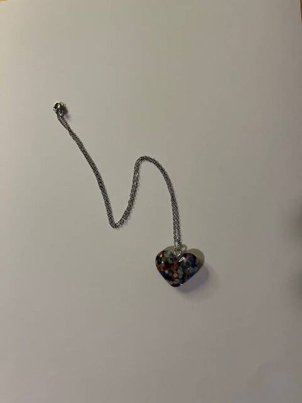 Ketting Hart Diamond Painting Steentjes