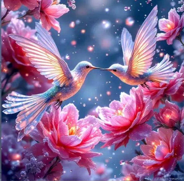 Love Birds Valentijn Vierkant 40x40