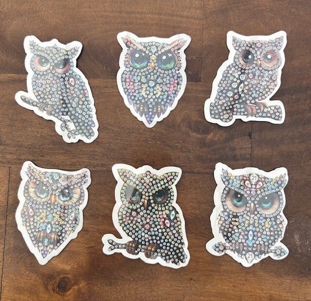 Magneten Setje Uiltjes 6 Stuks