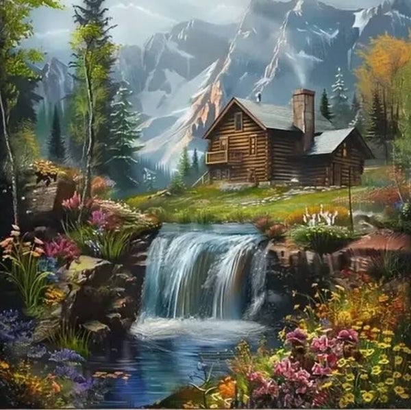 Oostenrijks Huisje Waterval