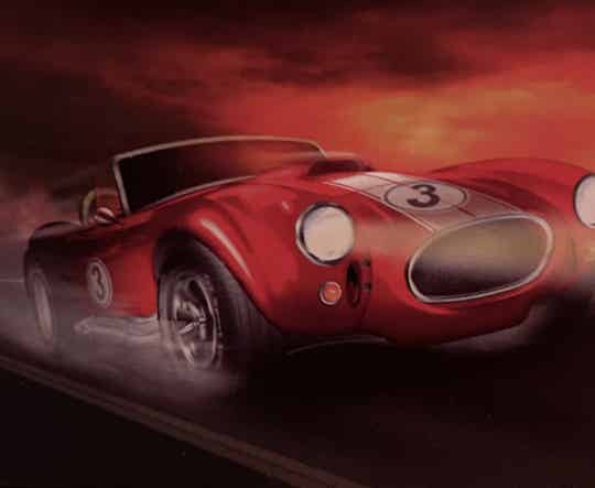 Race Auto Rond 40x50