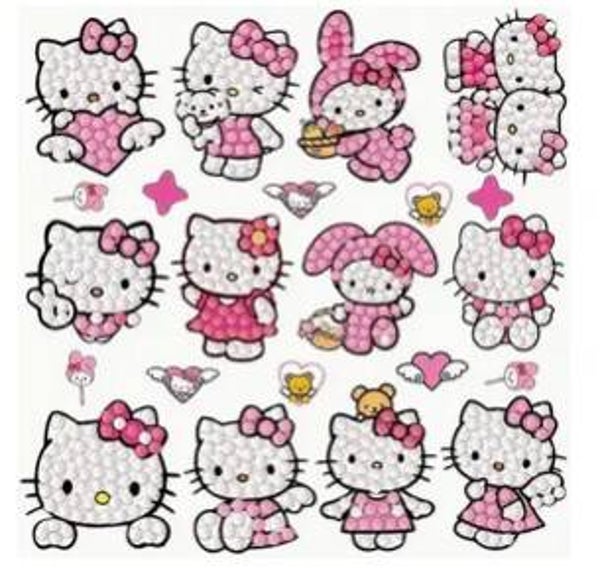 Stickers Hello Kitty - 12 Stuks