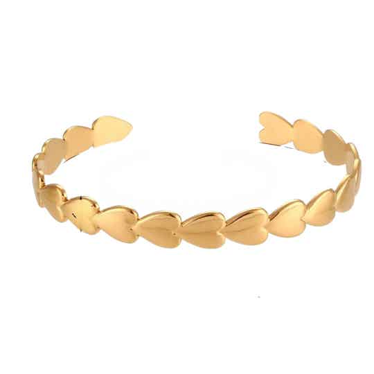 Cupid's Bangle Bracelet 18k Gold Plated