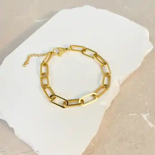 Diva Chain Bracelet 18k Gold Plated