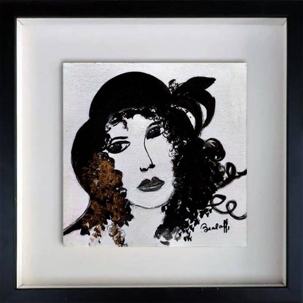 BEALAFF-GIROTTO Béa - Marie, tableau, encre sur carton entoilé